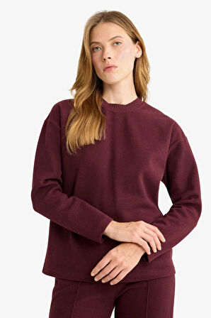 Relax Fit Bisiklet Yaka Sweatshirt