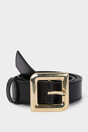 Kadın Suni Deri Jean Kemeri