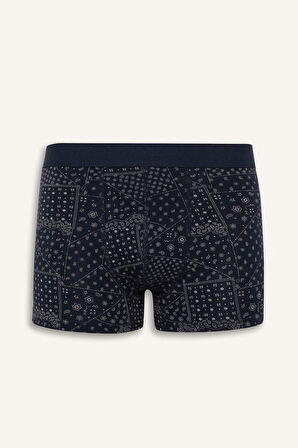 Regular Fit Şal Desenli 3'lü Boxer