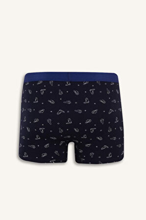 Regular Fit Kaktüs Desenli 3'lü Boxer