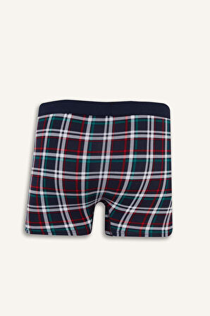 DeFacto Regular Fit Kareli 3'lü Boxer B7794AX25SPRD79