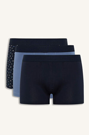 Regular Fit Çiçekli 3'lü Boxer