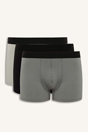 DeFacto Regular Fit 3'lü Boxer C9549AX25SMBK81