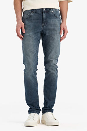 Pedro Slim Fit Dar Kalıp Normal Bel Dar Paça Jean Pantolon