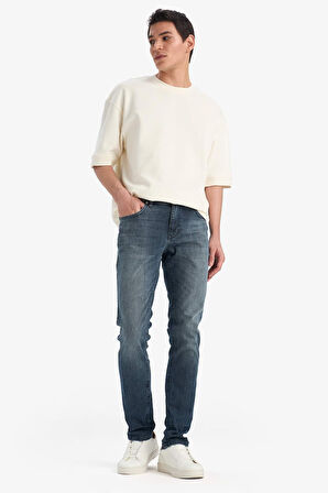 Pedro Slim Fit Dar Kalıp Normal Bel Dar Paça Jean Pantolon