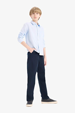 Erkek Çocuk Düz Paça Basic Düz Gabardin Pantolon
