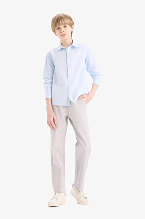 Erkek Çocuk Düz Paça Basic Düz Gabardin Pantolon