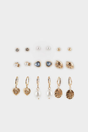 DeFacto Kadın 9'lu Küpe E8547AXNSKR1