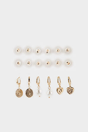 DeFacto Kadın 9'lu Küpe E8547AXNSKR1