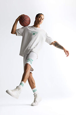 DeFactoFit NBA Boston Celtics Standart Fit Kısa Paça Şort