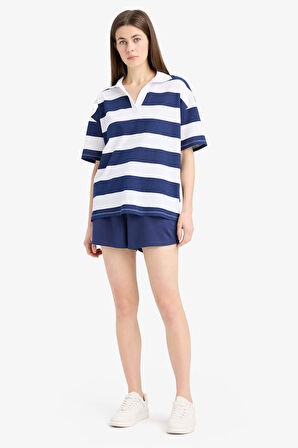 Regular Fit Normal Bel Düz Paça Bermuda