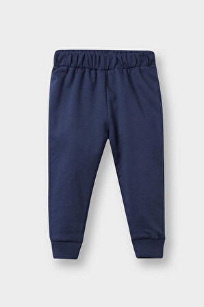 Erkek Bebek 2'li Beli Lastikli Jogger Eşofman Altı