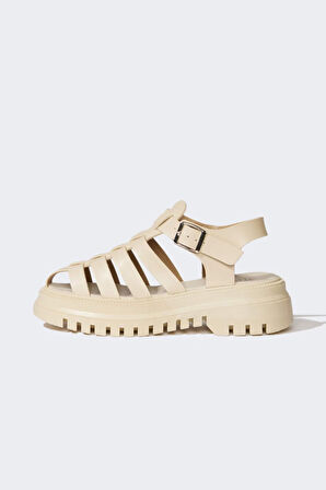 DeFacto Kadın Yüksek Taban Suni Deri Sandalet C3725AX25SMBG26