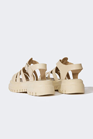 DeFacto Kadın Yüksek Taban Suni Deri Sandalet C3725AX25SMBG26