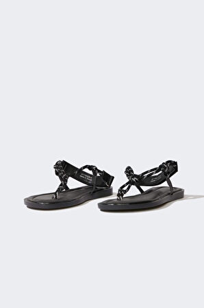 Kadın Tek Bantlı Düz Taban Terlik