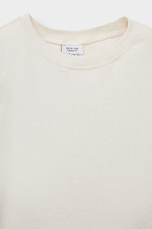 Kız Bebek Bisiklet Yaka Uzun Kollu Tişört