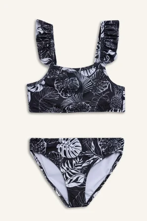 Çiçekli Bikini Takımı Kız Çocuk