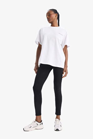 DeFactoFit Oversize Geniş Kalıp Bisiklet Yaka Kısa Kollu Tişört T7793AZ25SPWT79