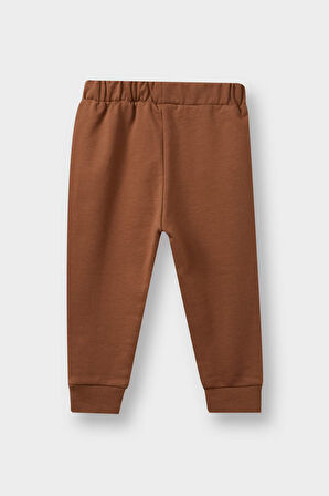 Erkek Bebek Beli Lastikli 2'li Eşofman Altı