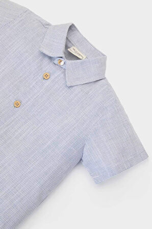 DeFacto Erkek Bebek 2'li Takım Kısa Kollu Gömlek Şort E8150A525SMBE366