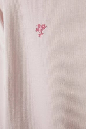 Defacto E8358A5PR306 Mor Kız Bebek Sweatshirt Kumaşı 2'li Takım