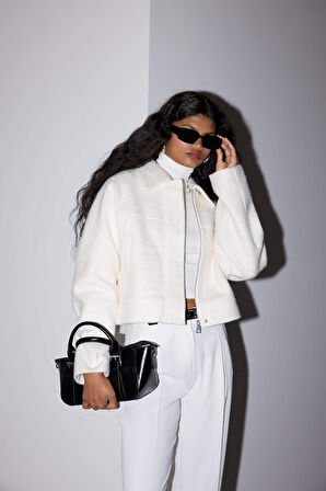 Regular Fit Polo Yaka Kaşe Mont