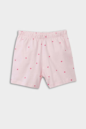 DeFacto Kız Bebek Disney Winnie The Pooh Pijama Takımı Kısa Kollu Penye Üst Beli Lastikli Şort E4650A525HSPN69