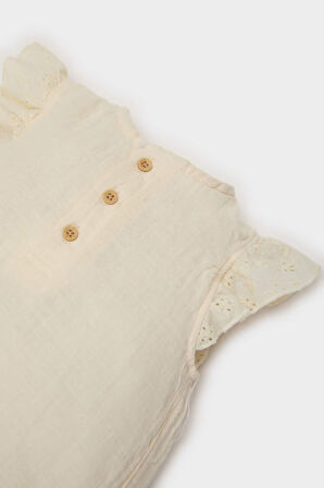 DeFacto Kız Bebek Yenidoğan Müslin Tulum C5098A525SMER233