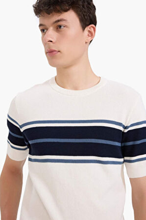 DeFacto %100 Pamuk Standart Fit Kısa Kollu Triko Tişört E5865AX25SPER100