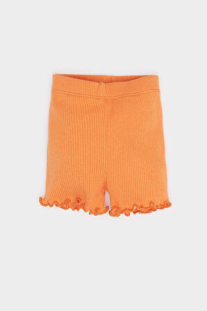 DeFacto Kız Bebek 2'li Takım Desenli Kısa Kollu Tişört Beli Lastikli Şort E8432A525SMER233