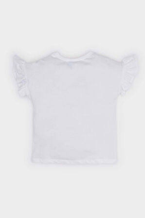 DeFacto Kız Bebek Disney Mickey & Minnie Bisiklet Yaka Kısa Kollu Tişört E7228A525SMWT79