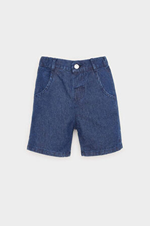 DeFacto Erkek Bebek Basic Düz Jean Şort E8258A525SMNM28