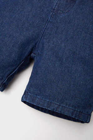 DeFacto Erkek Bebek Basic Düz Jean Şort E8258A525SMNM28