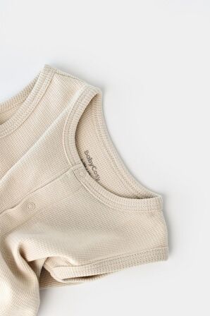 Organik Waffle Askılı Tulum