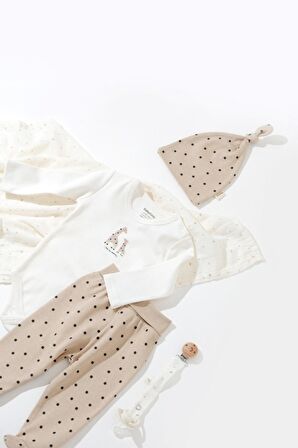 Organik Zürafa Desenli 3 Lü Set
