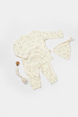 Organik Modal Fil Baskılı 3 Lü Set csym25500