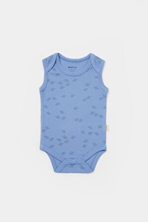 Organik Modal Fil Baskılı 2 li Askılı Unisex Bebek Badi