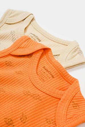 Organik Modal Fil Baskılı 2'li Askılı Badi