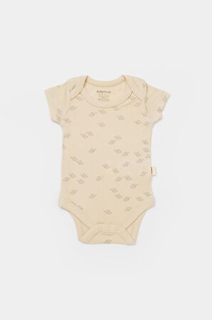 Organik Modal Fil Baskılı 2 Li Kısa Kollu Badi