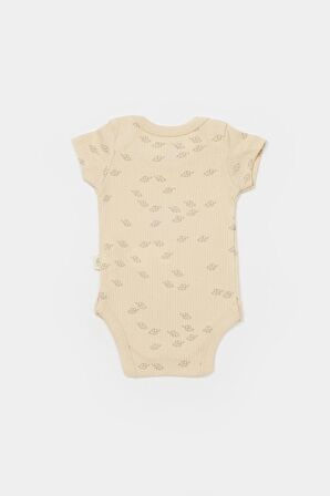 Organik Modal Fil Baskılı 2 Li Kısa Kollu Badi