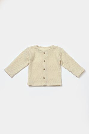 Organik Uzun Kollu Kazak & Salopet Seti