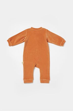 Organik Kadife Fermuarlı Tulum