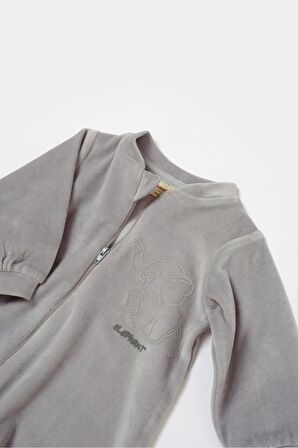 Organik Kadife Fermuarlı Tulum