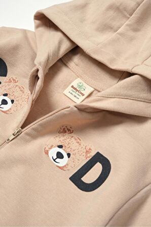 Organik Kapüşonlu Ceket & Pantolon Takımı