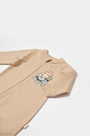 Organik Fermuarlı Tulum