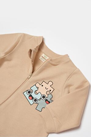 Organik Fermuarlı Tulum