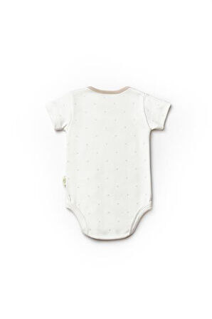 Bebek 2li Kısa Kollu Badi %100 Organik Pamuk, Bebek ve Yenidoğan Serisi - CSY8101