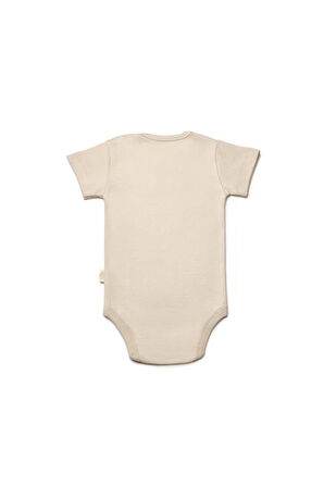 Bebek 3'lü Kısa Kol Body, %100 Organik Pamuk, Bebek ve Yenidoğan Serisi -CSY8122