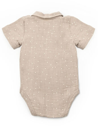 Bebek 2li Kısa Kollu Badi Müslin %100 Pamuk, Bebek ve Yenidoğan Serisi -