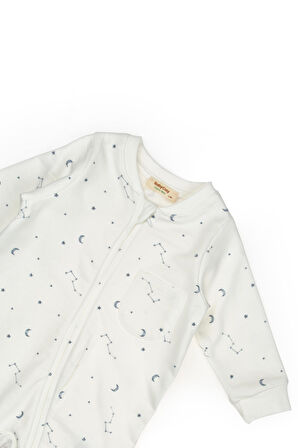 Bebek Uzun Kollu Tulum %100 Organik Pamuk - Yenidoğan - Csy8032